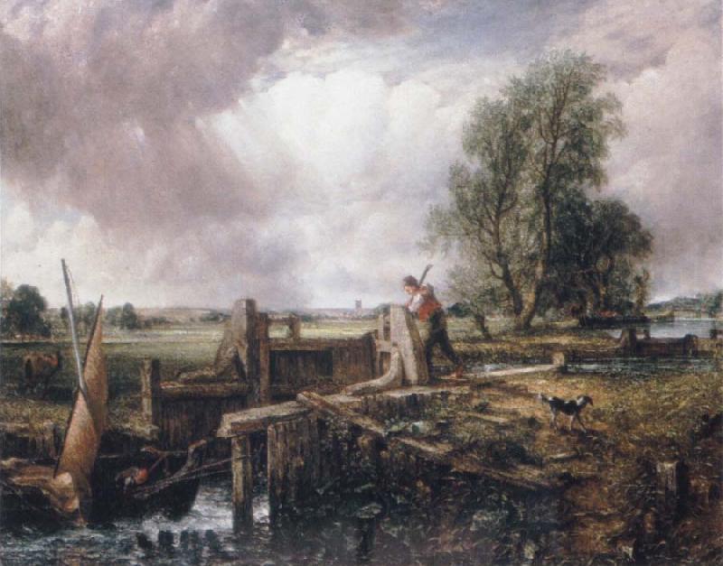 John Constable A voat passing a lock China oil painting art